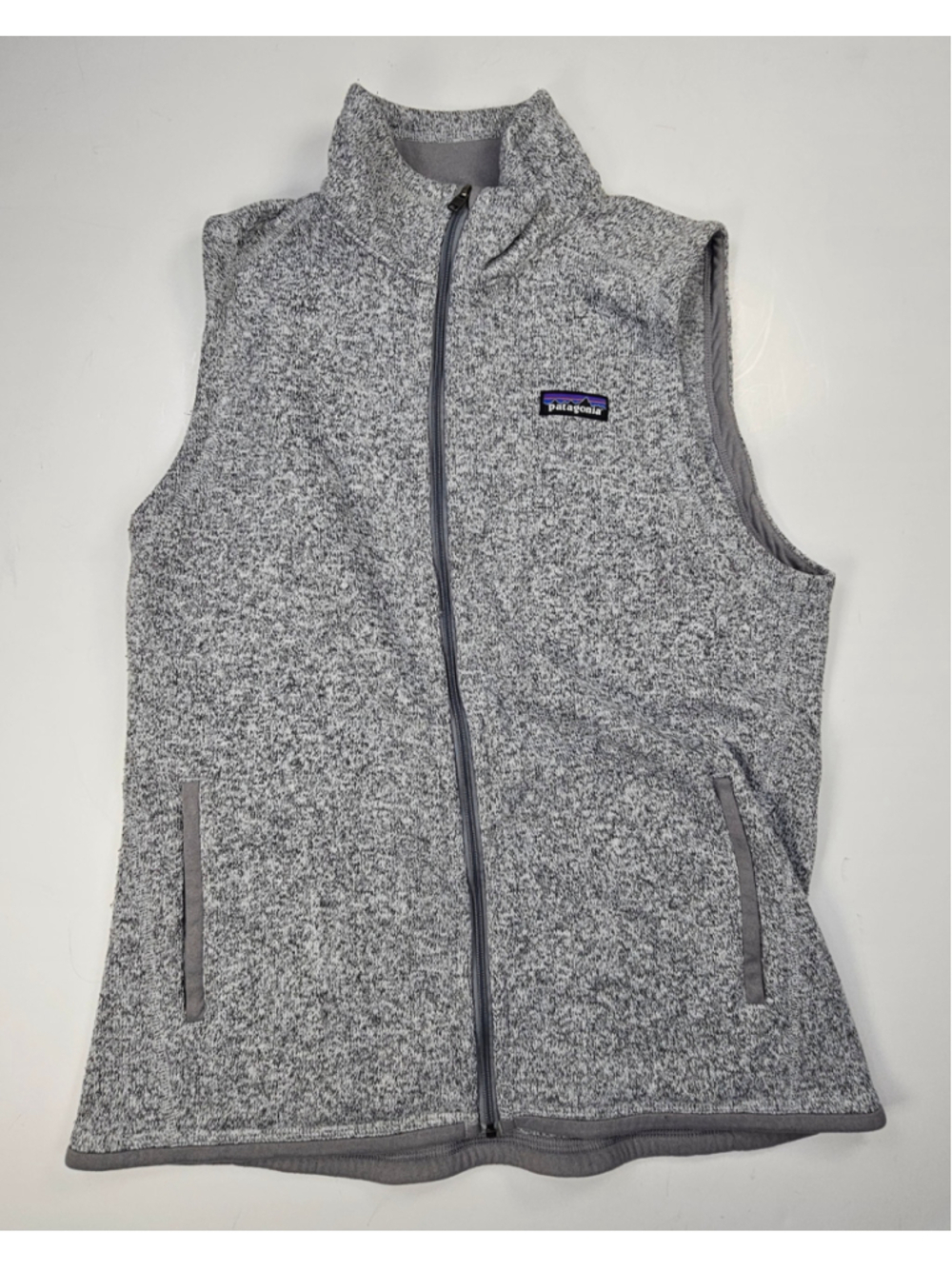 Patagonia Better Sweater Vest Womens L Gray Full Zip Fleece 25886 FA15